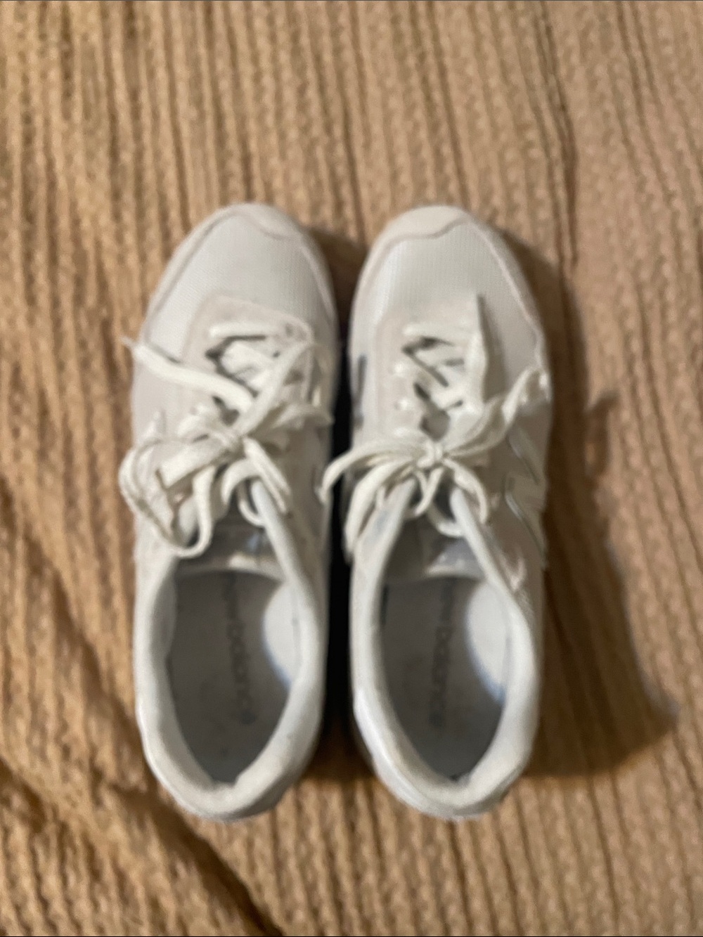 New Balance White Kids Athletic Sneakers